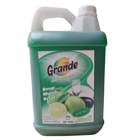 Sabun Cuci Piring Grande Jerigen 5 Liter