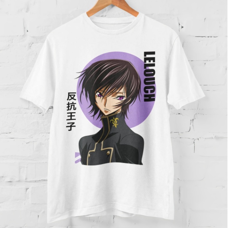 Tshirt Lelouch Britannia Anime Manga Code Geass Premium Unisex