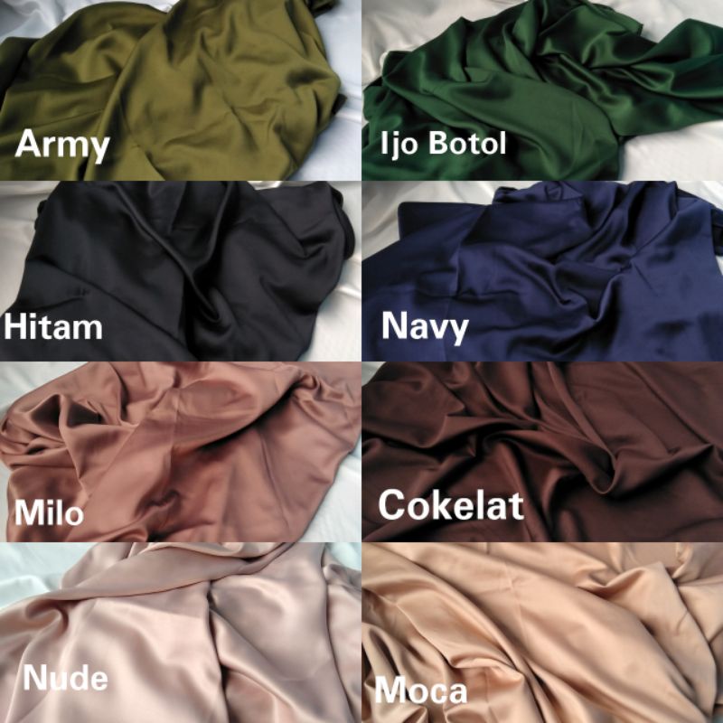 Rok Lilit Polos Satin Silk Premium Wrap skirt  Free ring-6