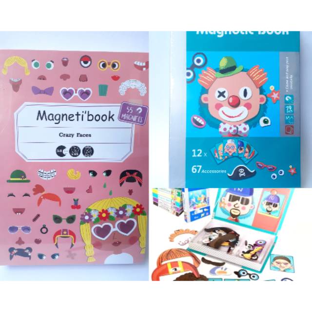 Magnetic puzzle book