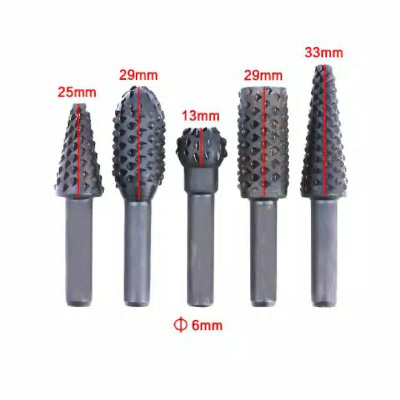 Mata Bor Kerok Kikir Ukir Kayu / Kualitas Oke Original Taffware 1/4 Inch - 5PCS