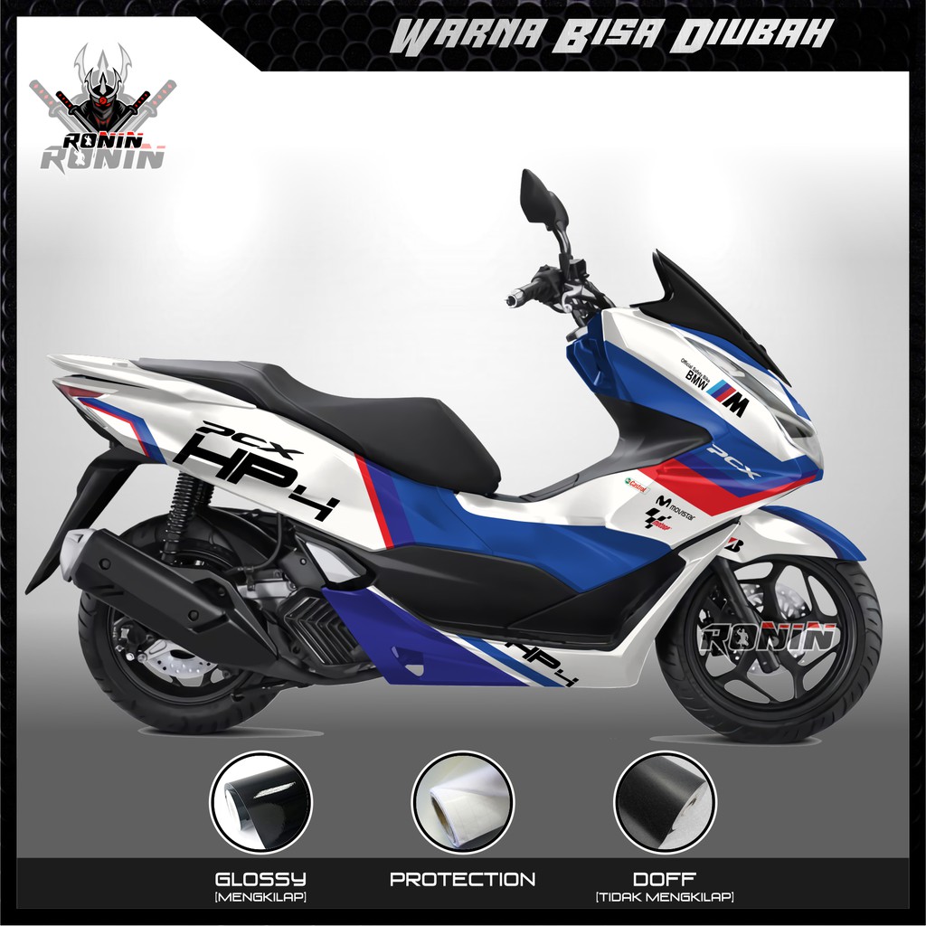 Sticker decal FULL BODY All New PCX 160 Motif BMW Livery White