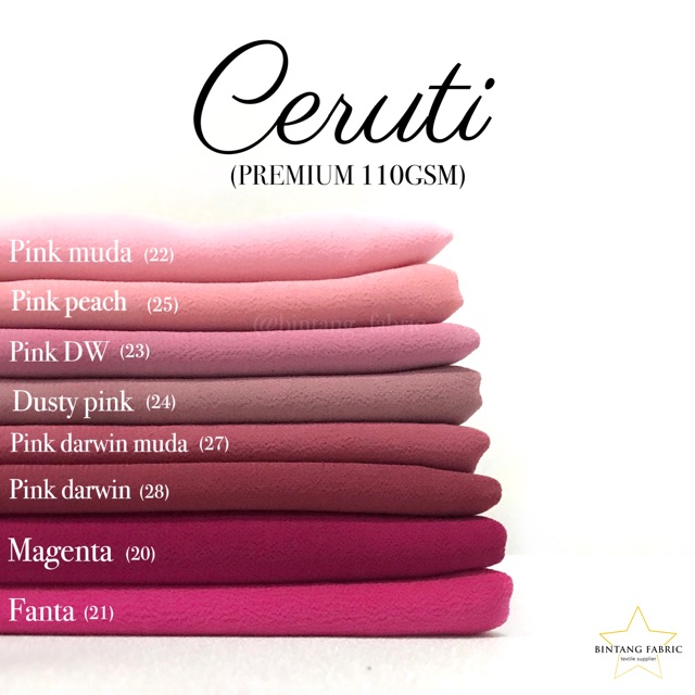 Bahan Kain Ceruti Ceruty Baby Doll Premium 1 2 Meter Shopee Indonesia