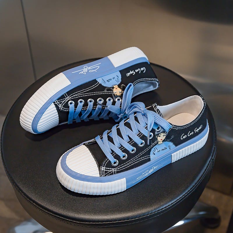 Sepatu Sneakers Wanita So cute Gogo Squid Kanvas-6