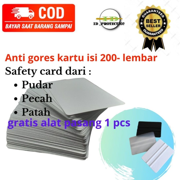 

Limited Anti Gores Sim Ktp/Plastik Laminating Gratis Alat Pasang