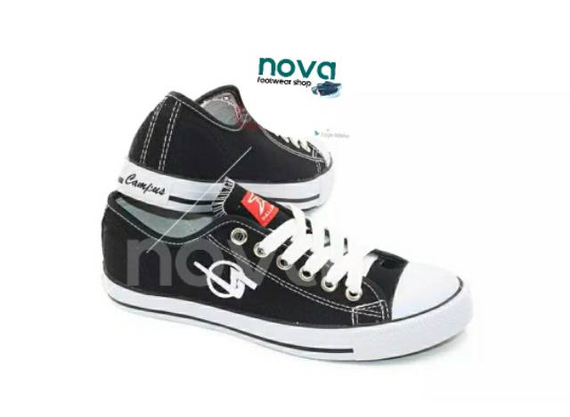 SEPATU DALLAS CAMPUS LOW CUT (LC) BLACK WHITE