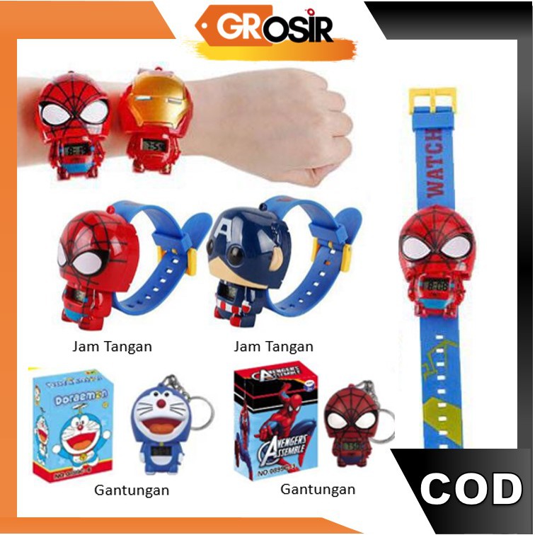 Grosir J381 Jam Tangan atau Gantungan Karakter Anak Grosir J381 Jam Tangan atau Gantungan Karakter Anak