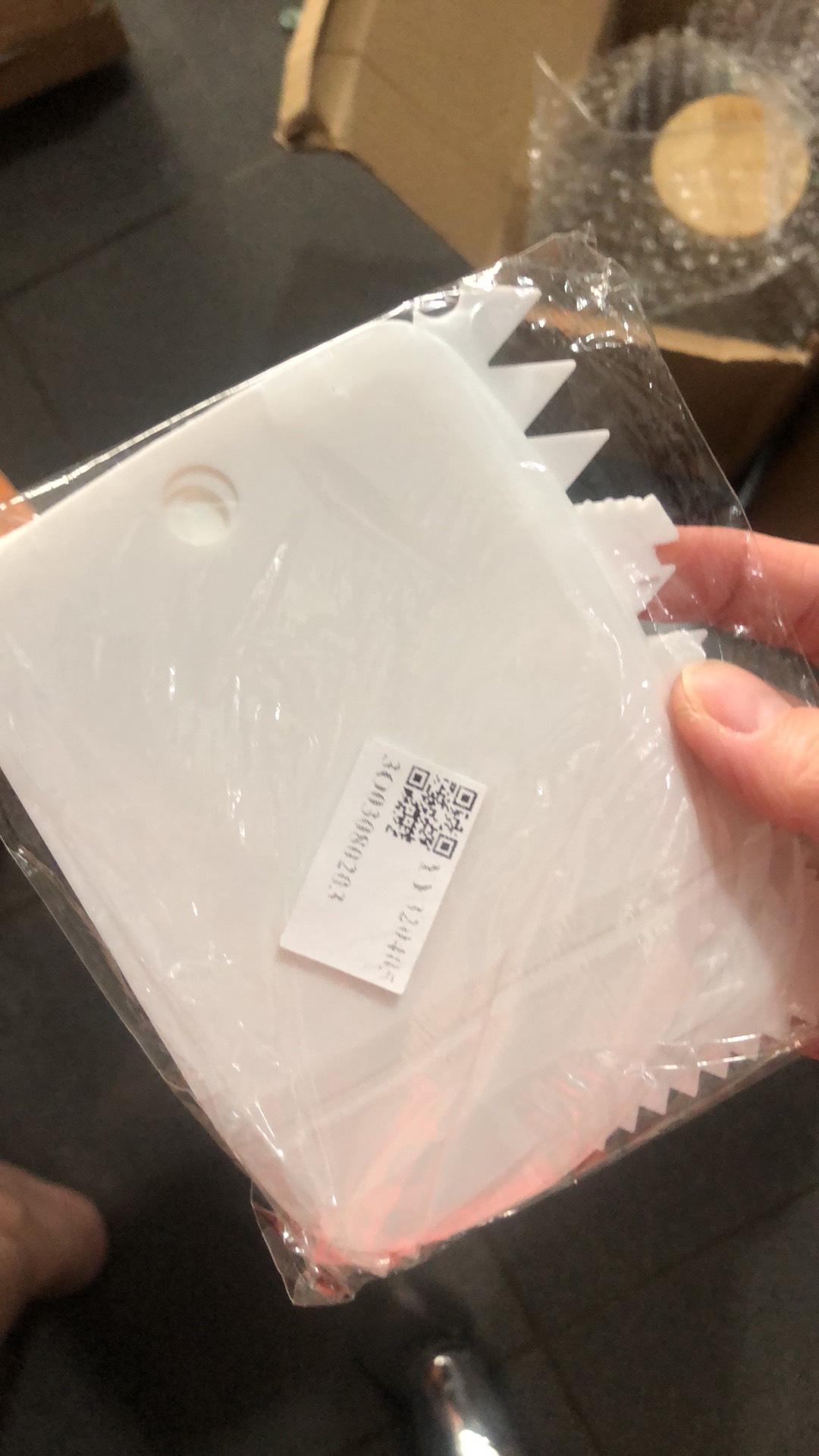 [yh] 6pcs Reusable Colorful Plastic Multifunctional Irregular Teeth Edge Diy Cream Scraper Set Cake Mold Tool