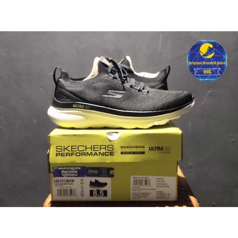 Skechers Go Run Motion / Machine Washable (220101BKW)