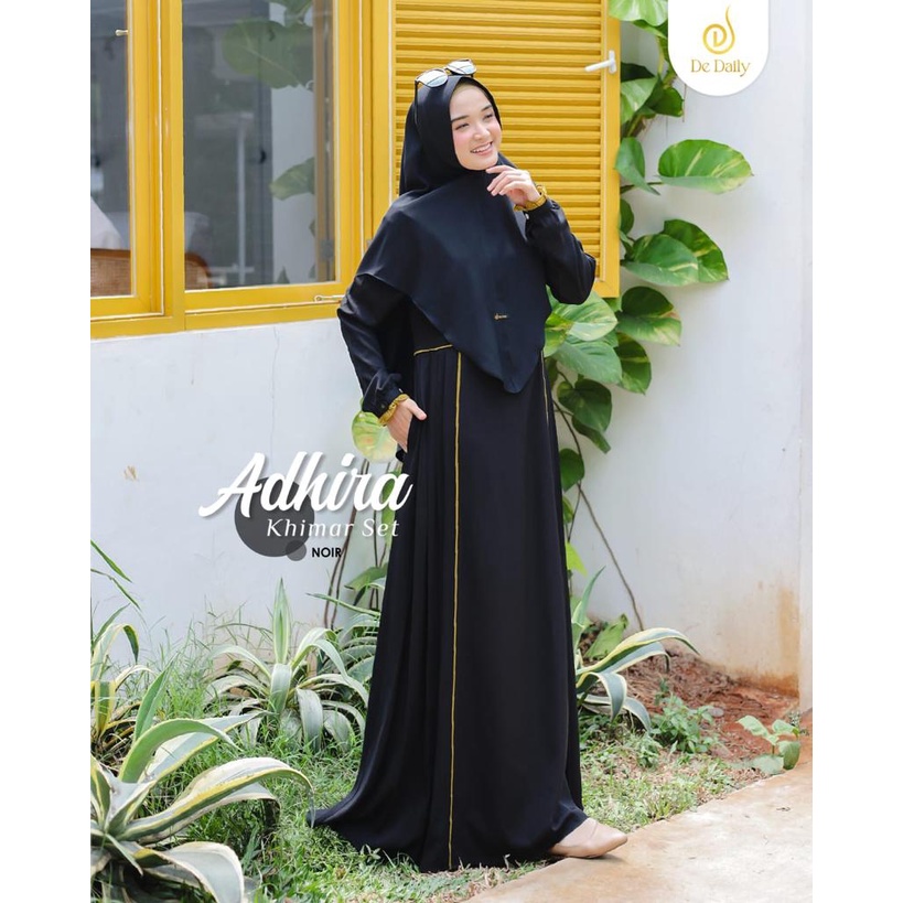 TERBARU DRESS SET KHIMAR | DRESS ADHIRA BY DE DAILY