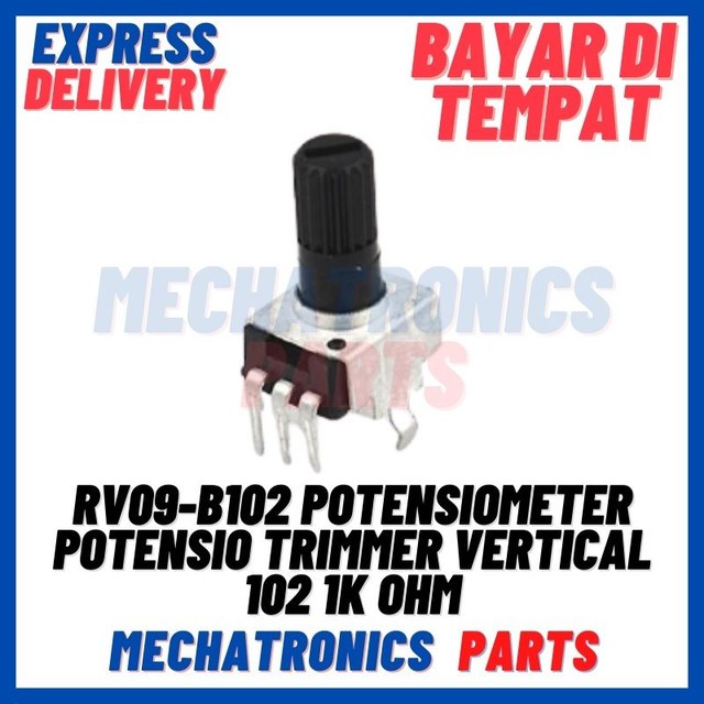 [PAS-9447] RV09-B102 POTENSIOMETER POTENSIO TRIMMER VERTICAL 102 1K OHM 20mm