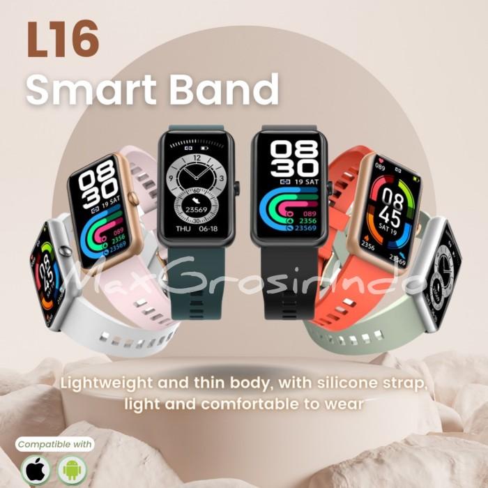 Smart Band L16 Waterproof For Ios Dan Android Notifikasi Sosmed