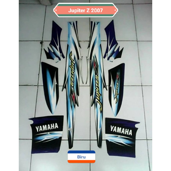Sticker Motor Yamaha Jupiter z 2007 Biru