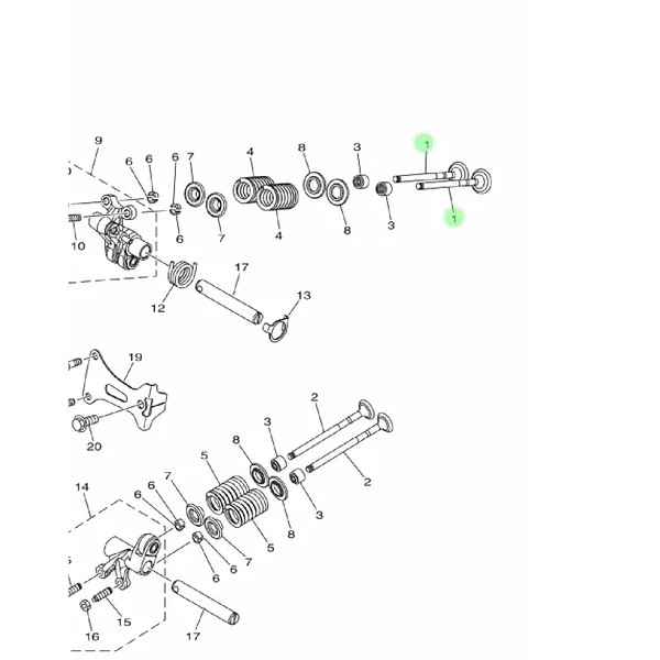 PAYUNG KLEP VALVE IN ATAS NMAX N MAX AEROX 155 LAMA LEXI ORIGINAL YGP 2DP-E2111-00