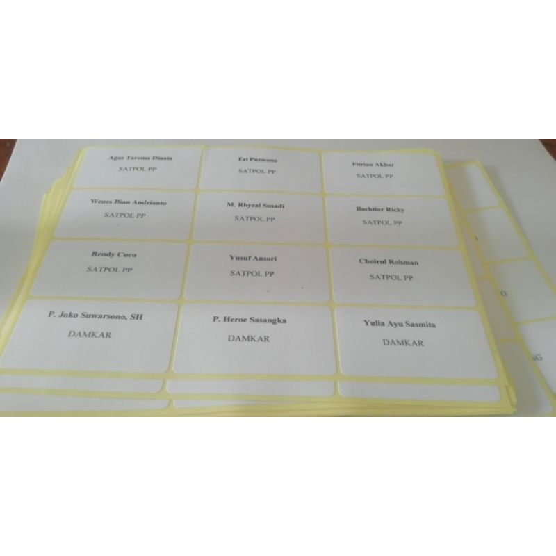 

Cetak Nama Label Undangan