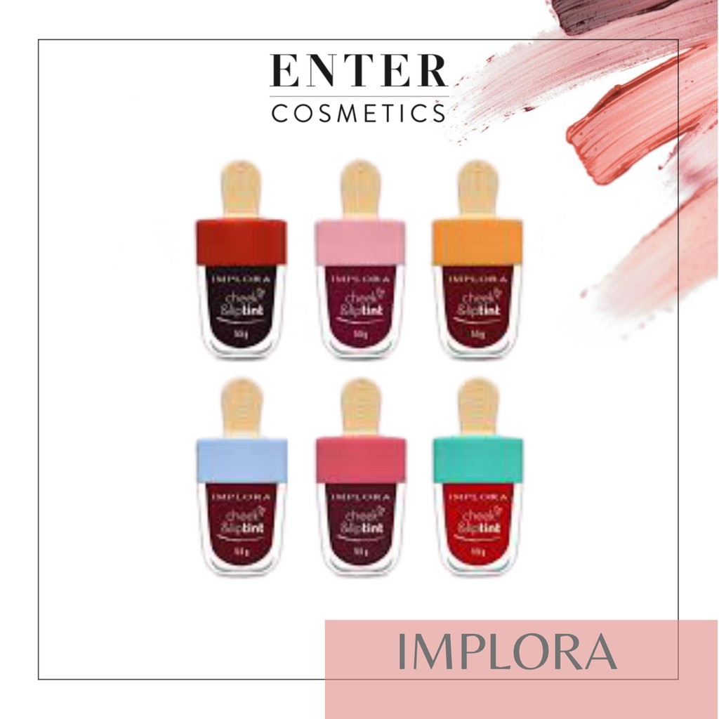 Implora Jelly Tint / IMPLORA Cheek &amp; Liptint / Lip Tint / Ice Cream 5.5gr