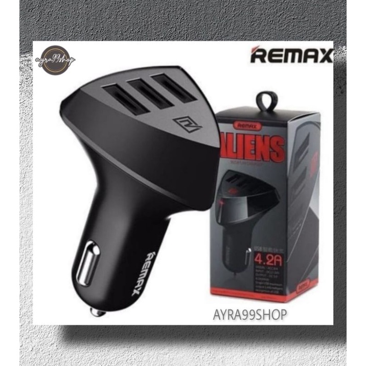 Car Charger Remax 3Usb Saver Mobil 3A Adaptor