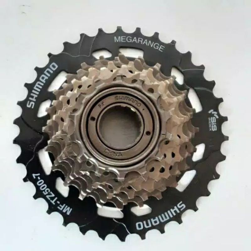 sprocket drat ulir  shimano megarange TZ 500 7 Speed 