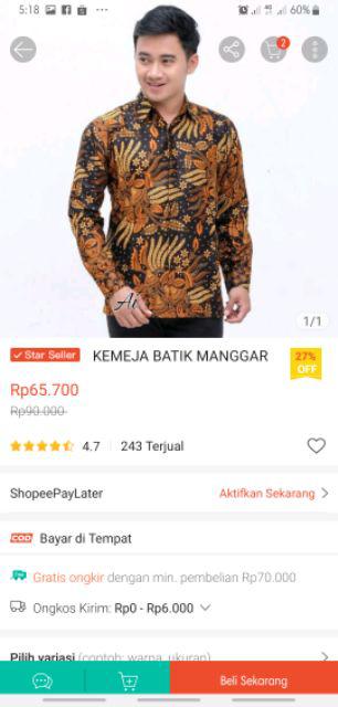Kemeja Batik Manggar