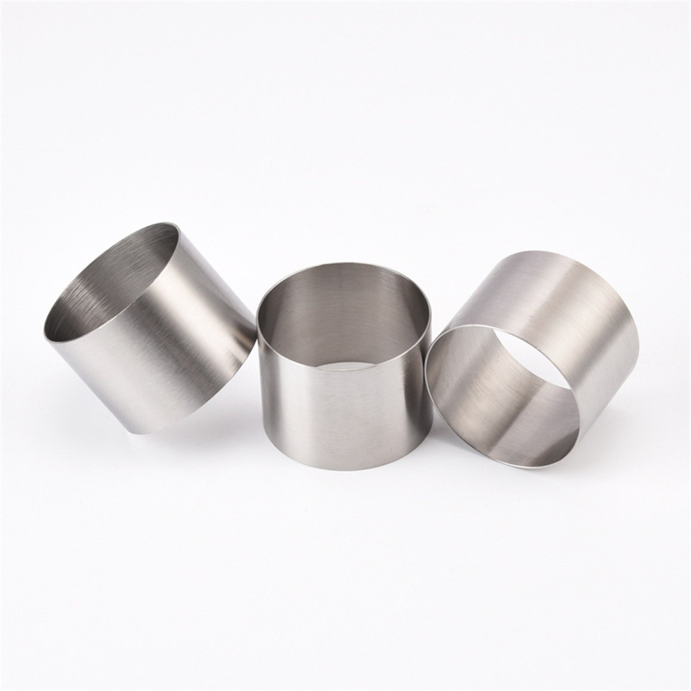 【COD Tangding】Ring Cetakan Adonan Kue Mousse Bentuk Bundar Ukuran Kecil, Bahan Stainless Steel, 6cm