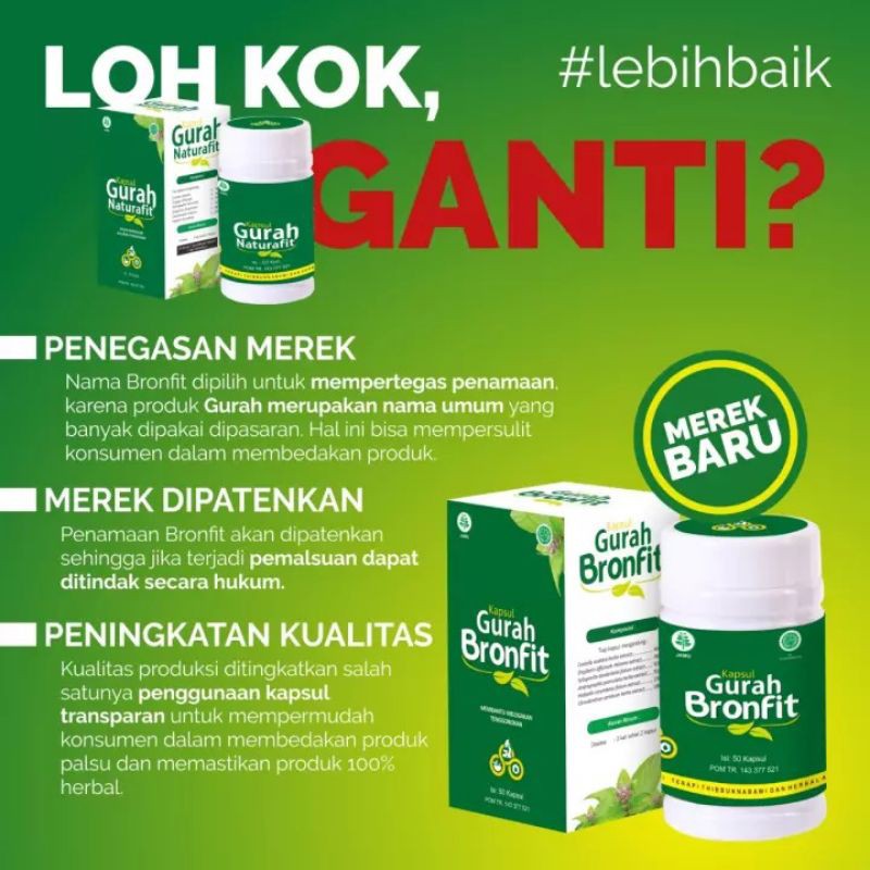 Gurah Kapsul - Gurah Bronfit - Herbal Gurah alami