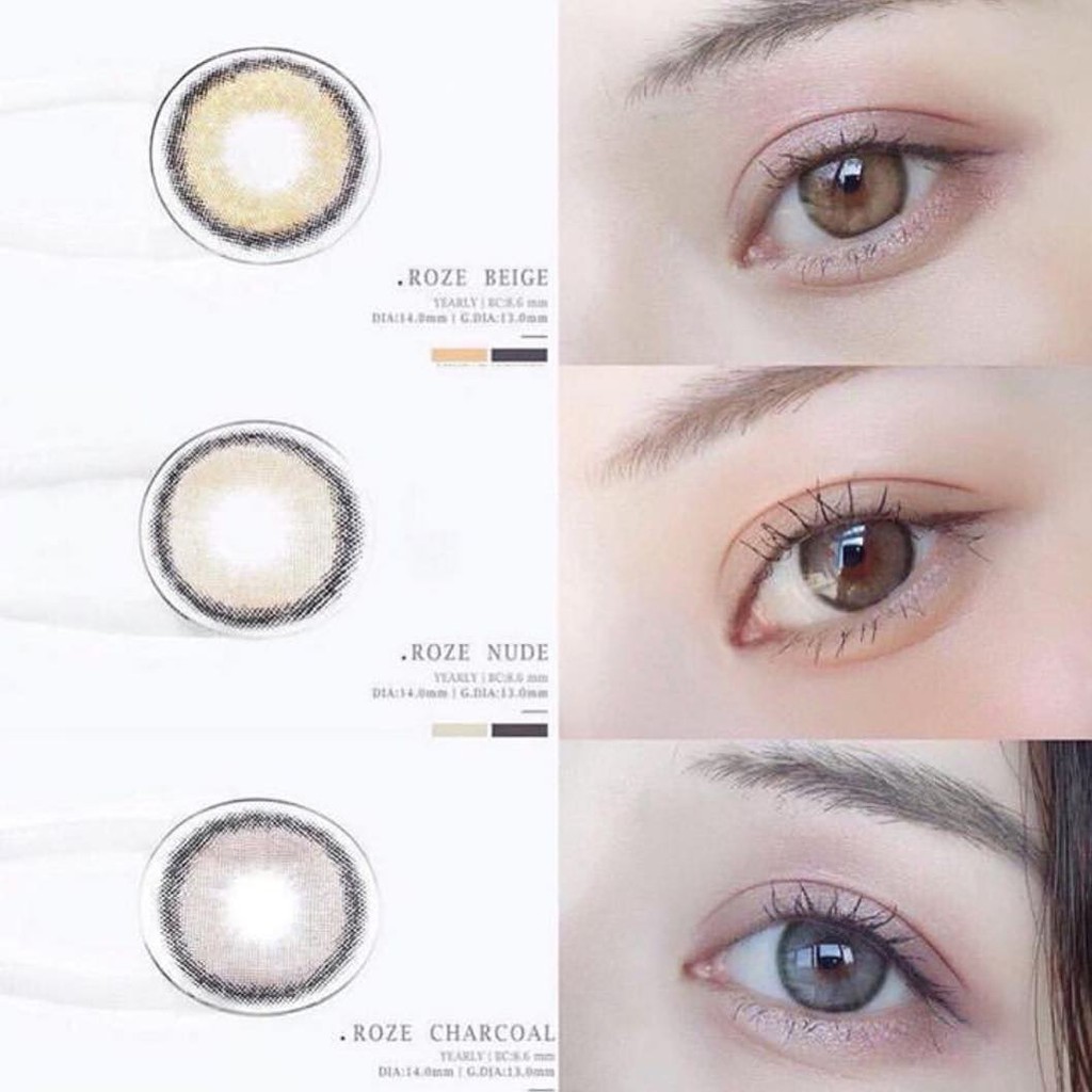 Softlens i-DoL Canna Roze Beige Brown (Coklat Kekuningan) - Princess Idol