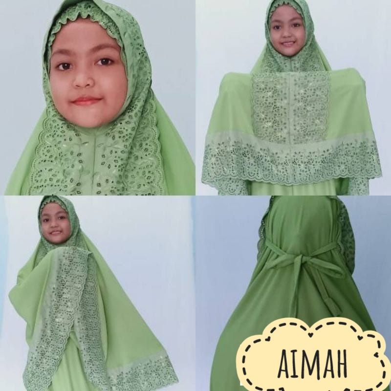 BISA COD Mukenah ank/kids FATIMAH ANDIN 8-13thn katun premium