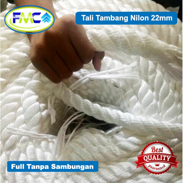 Tali Tambang 20mm 22mm Tali Nilon  Tali Nylon Rope Tali Tambang Besar Tali Pengikat Barang Tali Kapal Gantungan Dekorasi Outbound Safety Pengaman Panjat Tebing