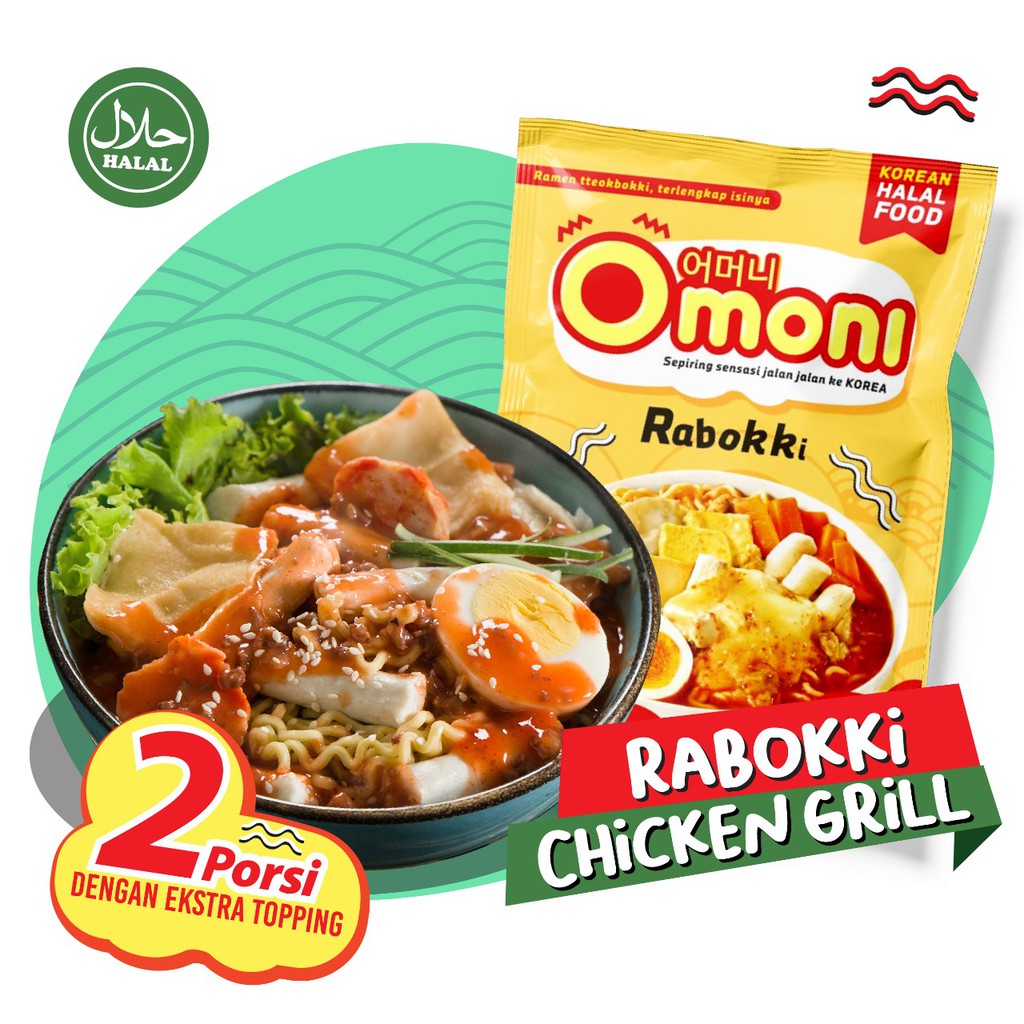 Rabokki| Rabokki Instan Halal| Rabokki Mozarella| Rabokki Instant Halal Mozarella| Raboki| Mie Korea