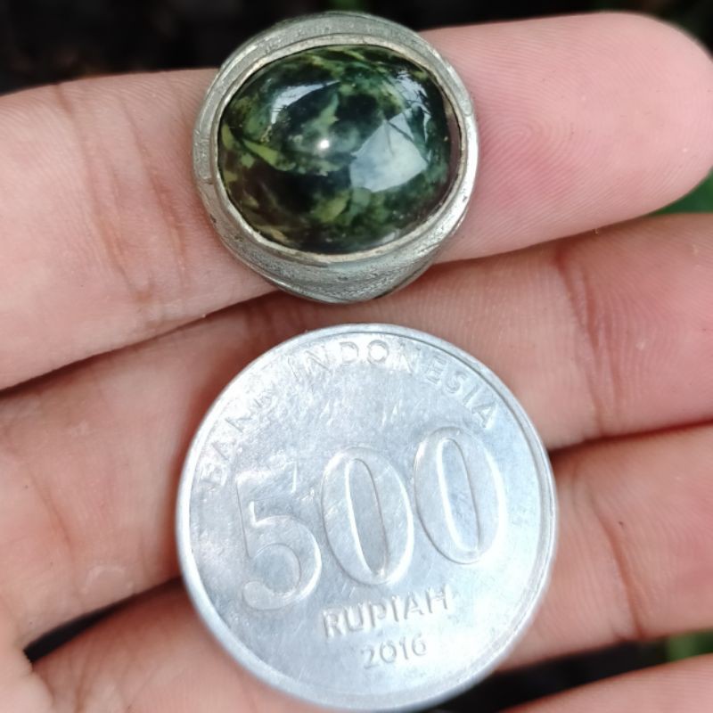 batu hijau Borneo natural alam cincin bkn giok bacan kecubung safir pirus tasbih gelang