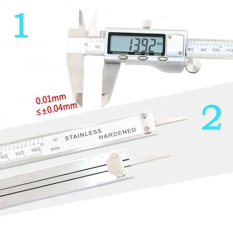 Jangka Sorong Digital LCD Vernier Caliper Silver