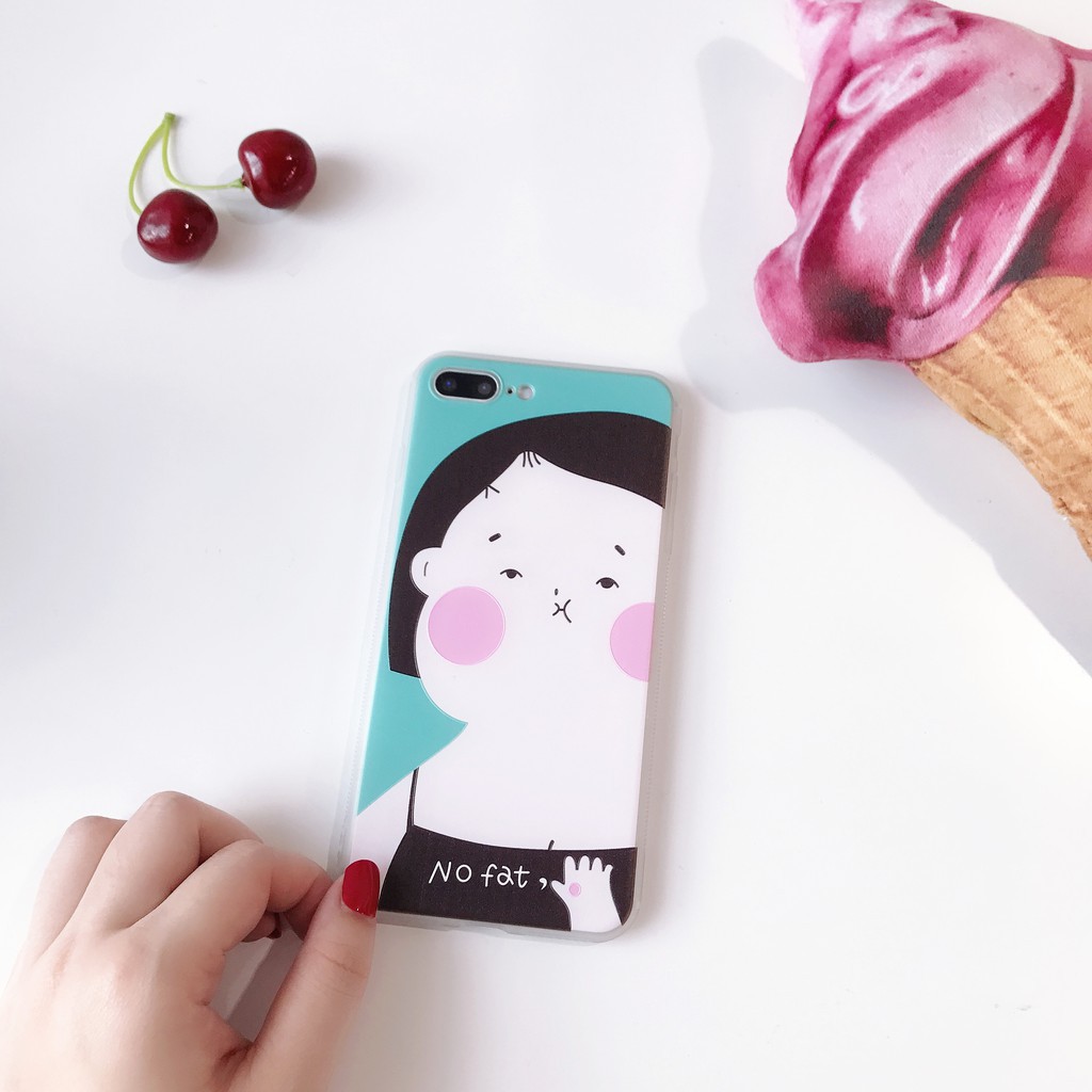 Softcase Gambar Ilustrasi Kucing Untuk IPhone 6 6S 7 8