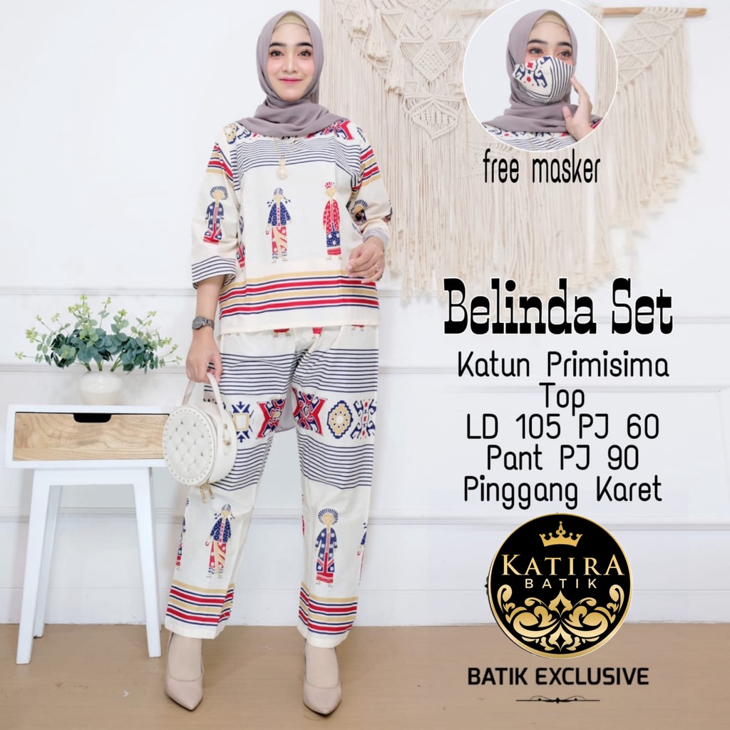 5 WARNA SETELAN CELANA PANJANG BELINDA ALYA SET CP MOTIF KARAKTER MBOK JAMU LOUNGEWEAR PAJAMAS READY