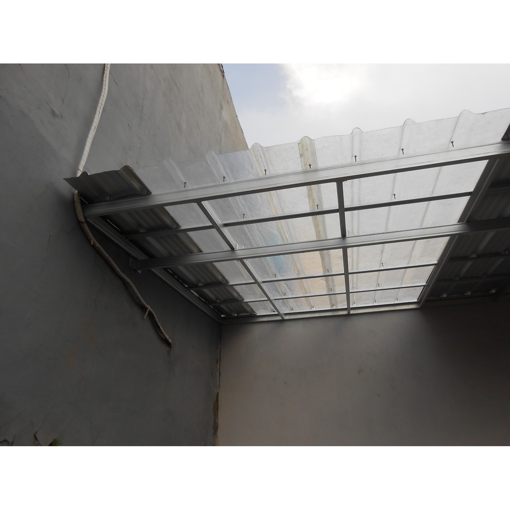 Spandek Transparan Fiber Panjang 6 meter pengiriman Tangerang dan Jakarta