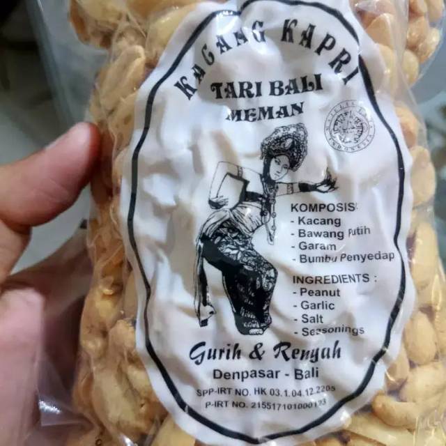 

Kacang Kapri cap Tari Bali