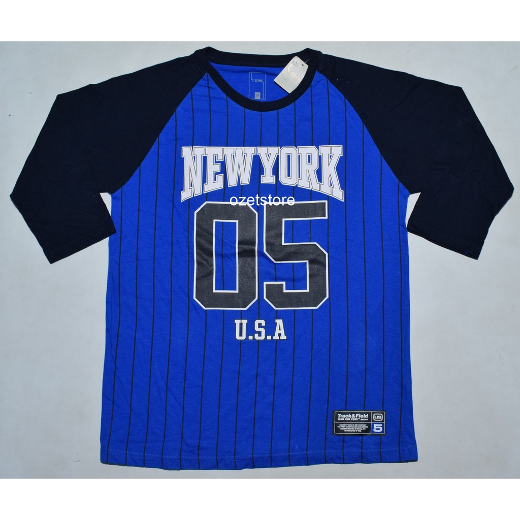 Kaos Pria T-Zone Biru CC99 ORIGINAL & REAL PICTURE