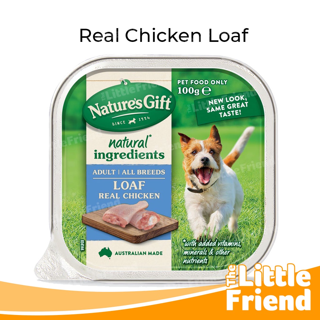 Makanan Basah Favorit Anjing Wet Dog Food Nature's Gift Gourmet 100gr Tray