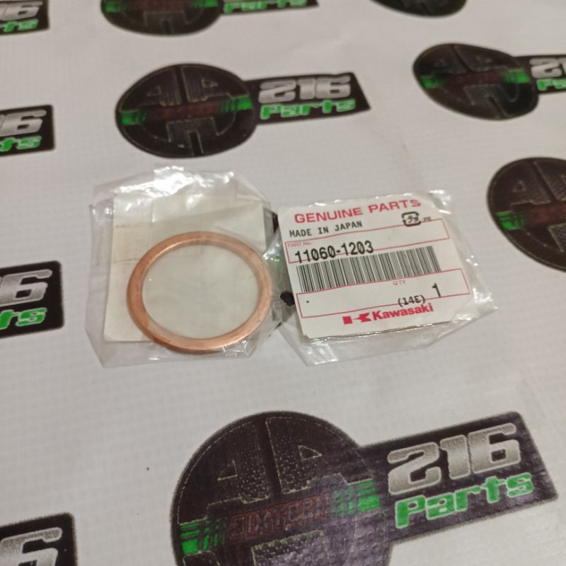 Gasket paking Peking Knalpot ZX6R ZX600 ZX6 R ZX636 old Original Kawasaki