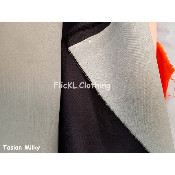 Bahan Kain Taslan Milky Akrilik Parasit Parasut Waterproof Jaket Hujan Shopee Indonesia