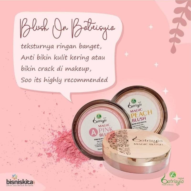 Blush on batrisyia/ blash on terbaik exclusive premium/ magic blush on / blush on