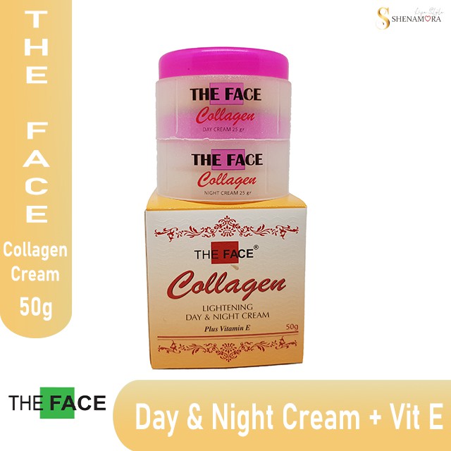 The Face Collagen Lightening Day &amp; Night Cream 50 Gram