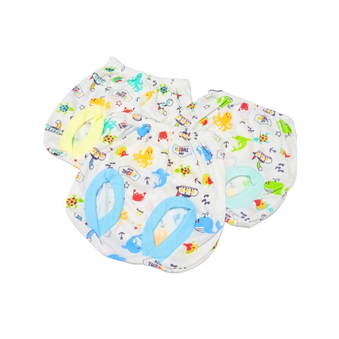 Celana Pop Bayi | Celana Motif Print Isi 3 Pcs