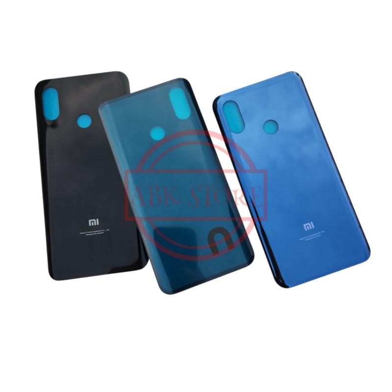 TUTUP BELAKANG BACKDOOR COVER BATERAI BACK GLASS XIAOMI MI 8 / BACK CASING XIAOMI MI8