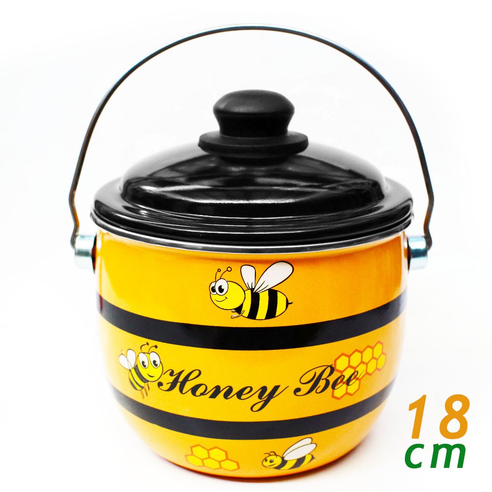 Maspion Periuk Honey Bee Pot 18 cm  Enamel / Periuk Masak Serbaguna / Periuk Kesahatan Enamel