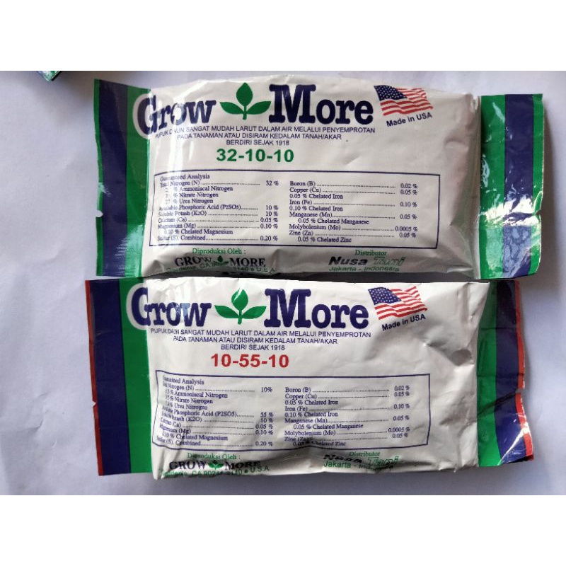 paket 2pupuk growmore daun dan bunga