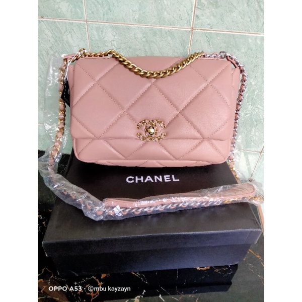 READY CHANEL 19 FLAP LAMBSKIN