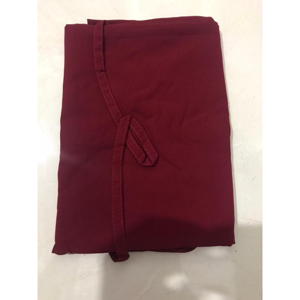 HIJAB INSTAN BERGO MARYAM WOLFIS (L)/KERUDUNG MARYAM/JILBAB MARYAM/HIJAB TALI-Maroon