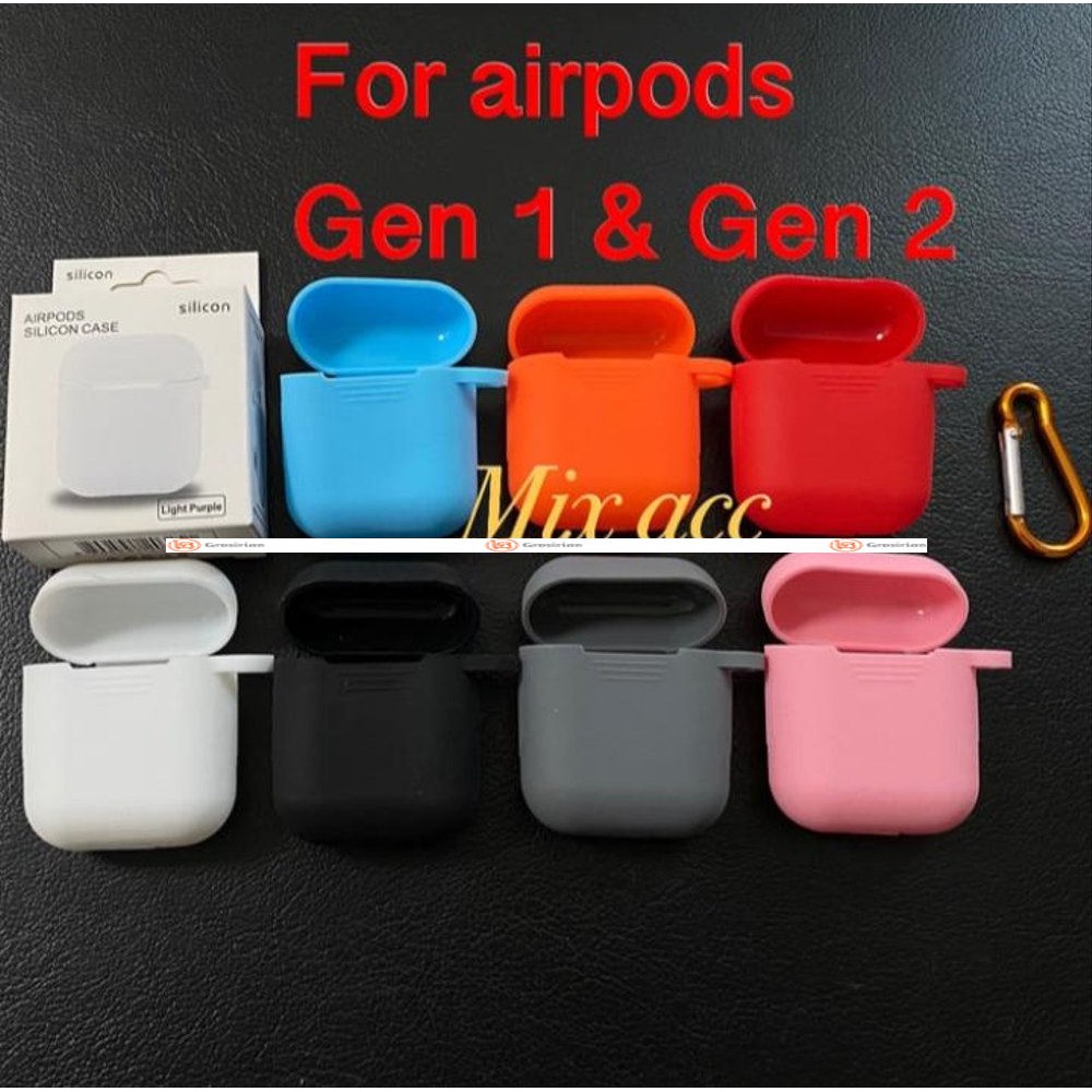 Apple Airpods Silicone Case Protective Cover Pouch Airpods GEN 1 GEN 2