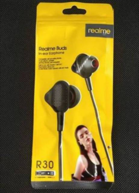 HEADSET HANDSFREE REALME R30 BUDS ORIGINAL EXTRA BASS HIGH QUALITY