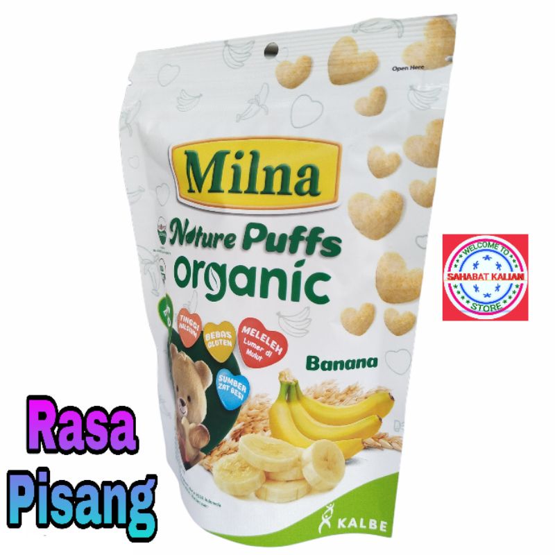 MILNA NATURE PUFF ORGANIC BANANA 15GR PER 1 PCS